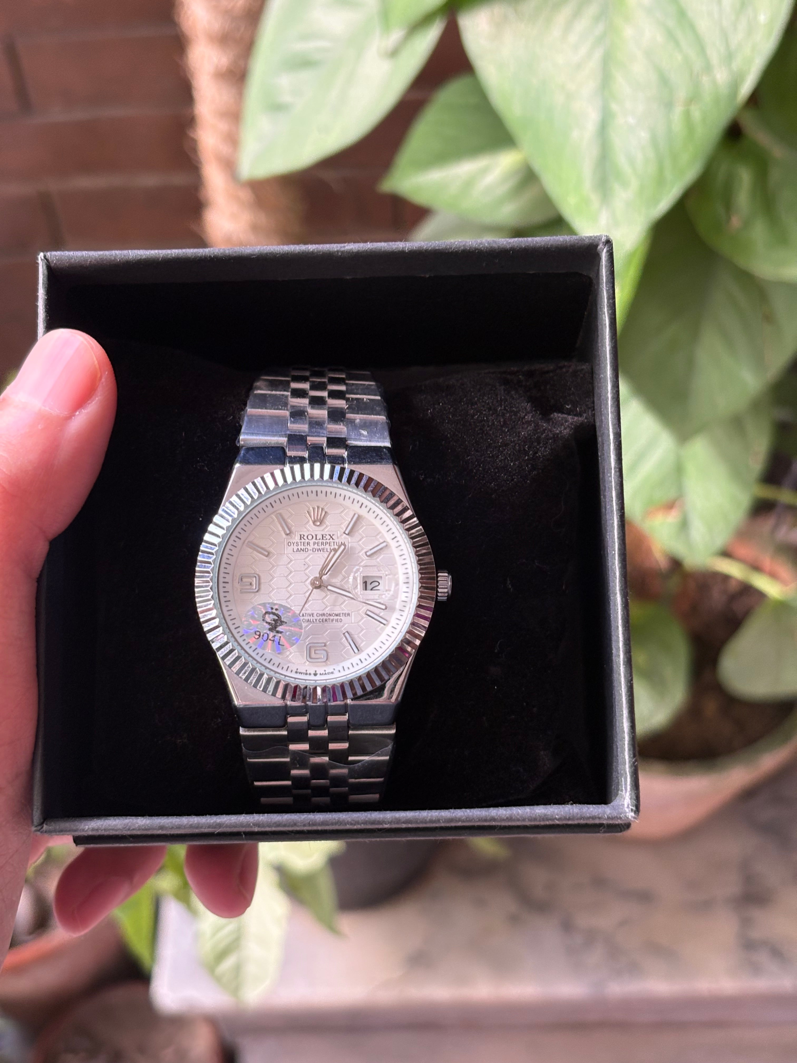 Rolex Land-Dweller Silver Semi-automatic