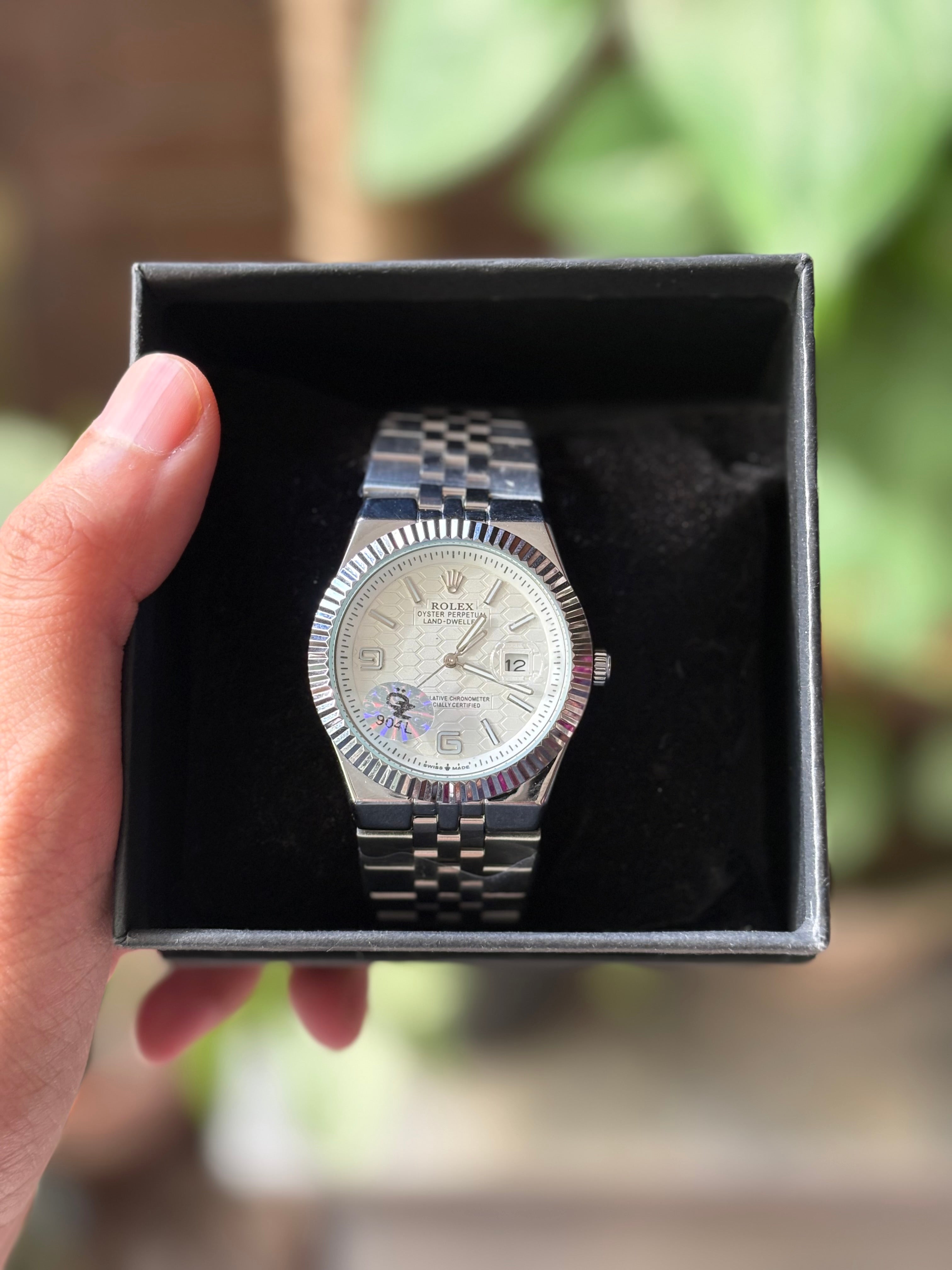 Rolex Land-Dweller Silver Semi-automatic