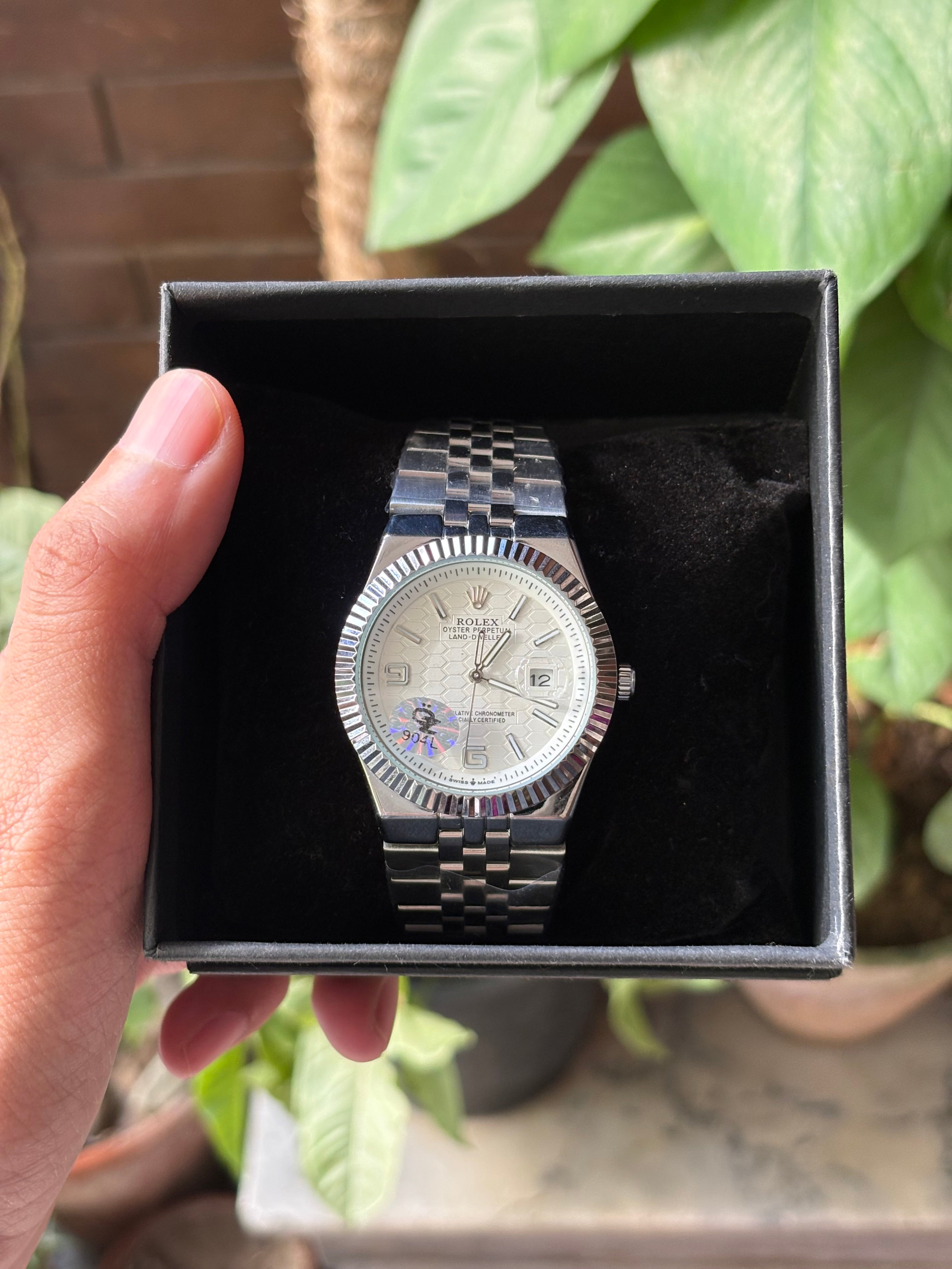 Rolex Land-Dweller Silver Semi-automatic