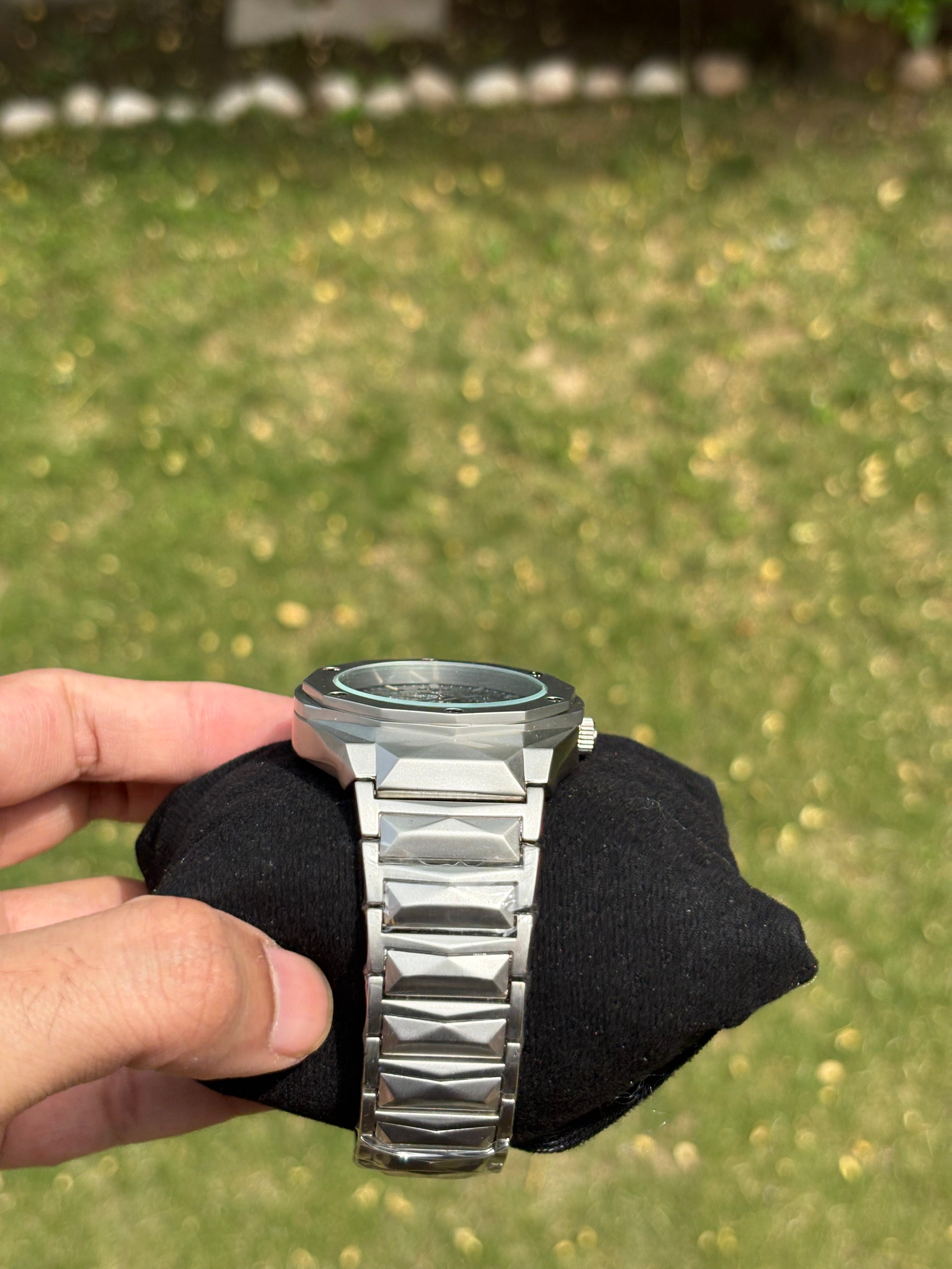 Hublot Steel Chain Two-Tone Black Dial