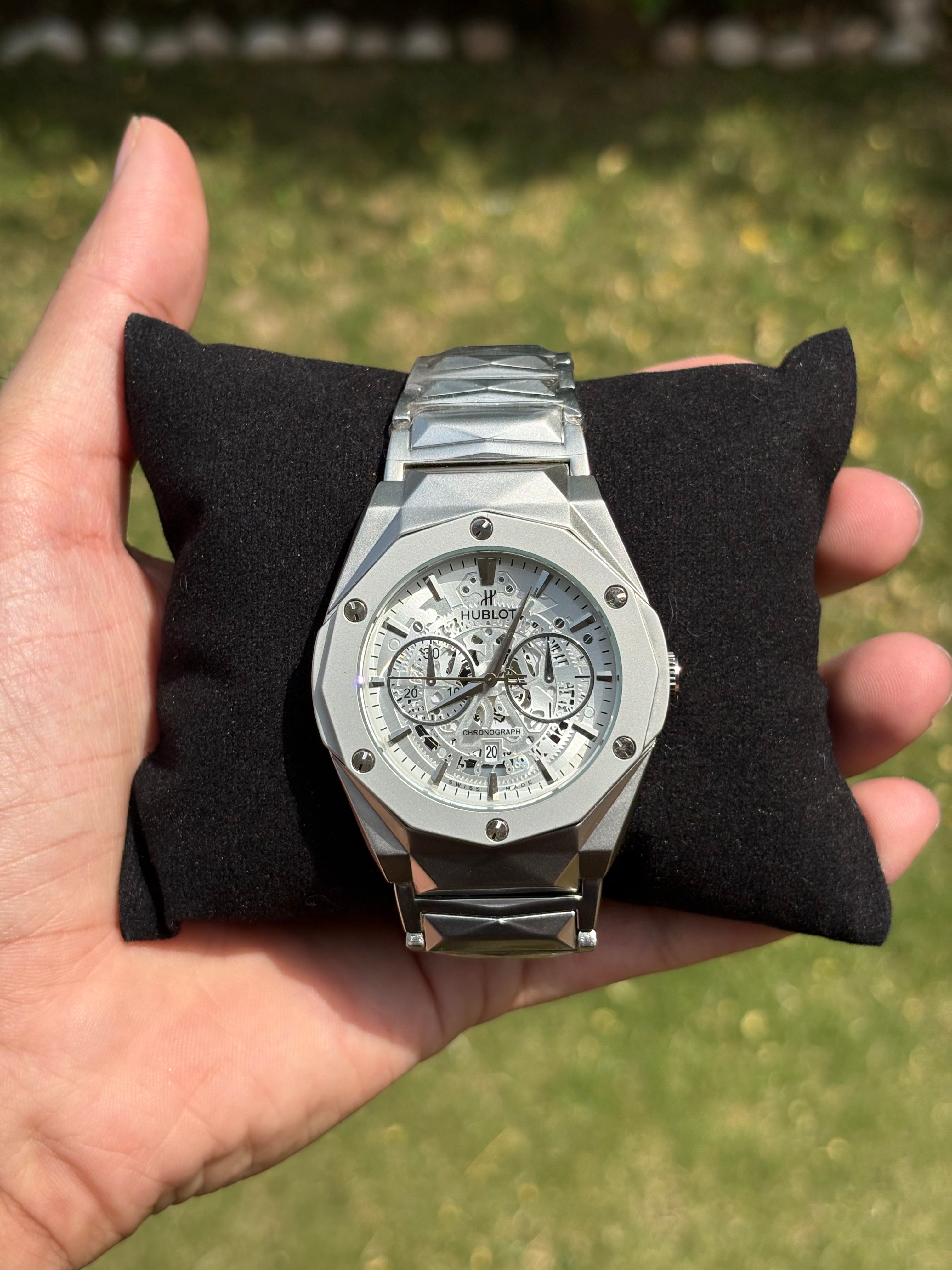 Hublot Steel Chain Two-Tone White Dial