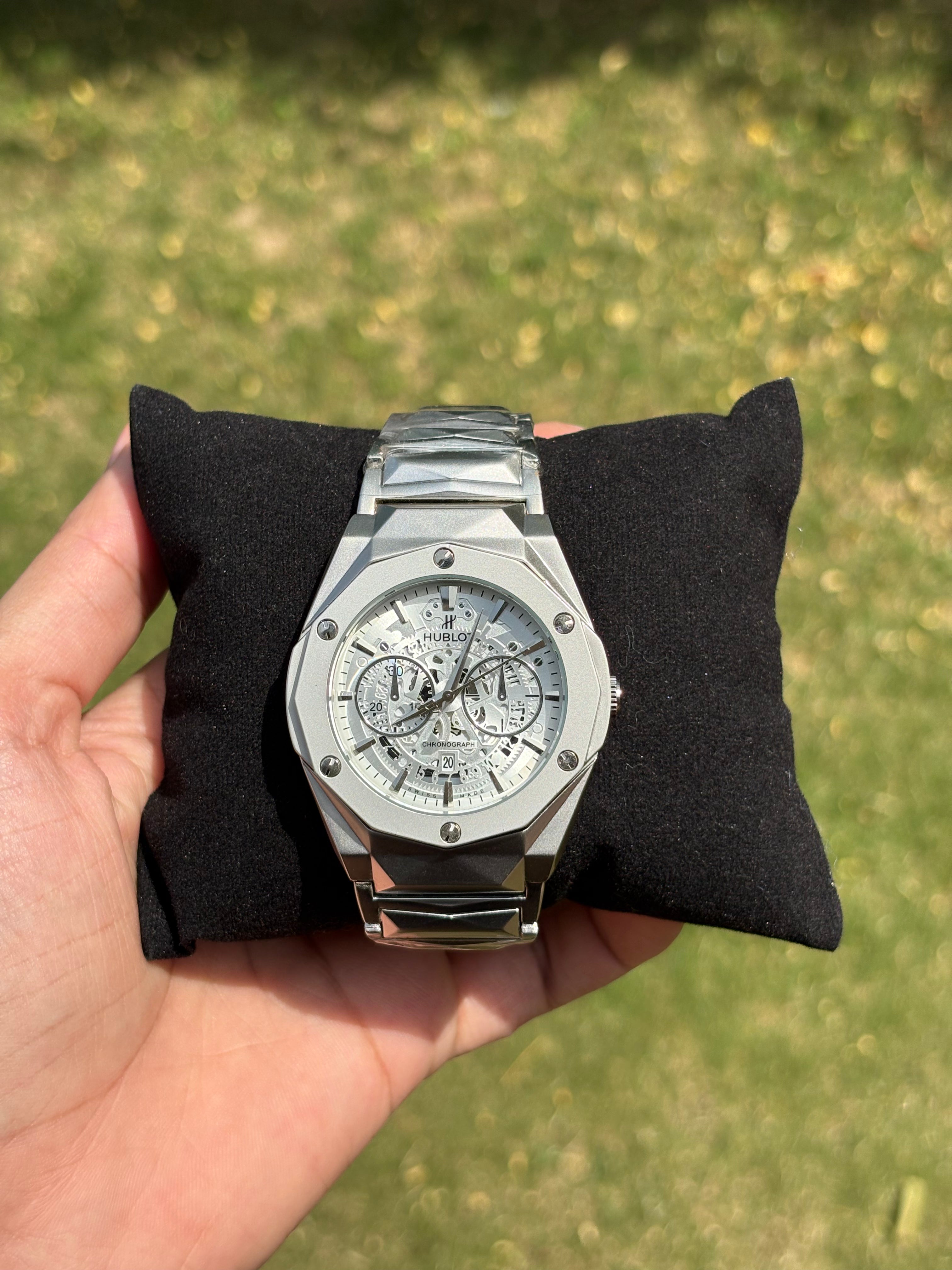 Hublot Steel Chain Two-Tone White Dial