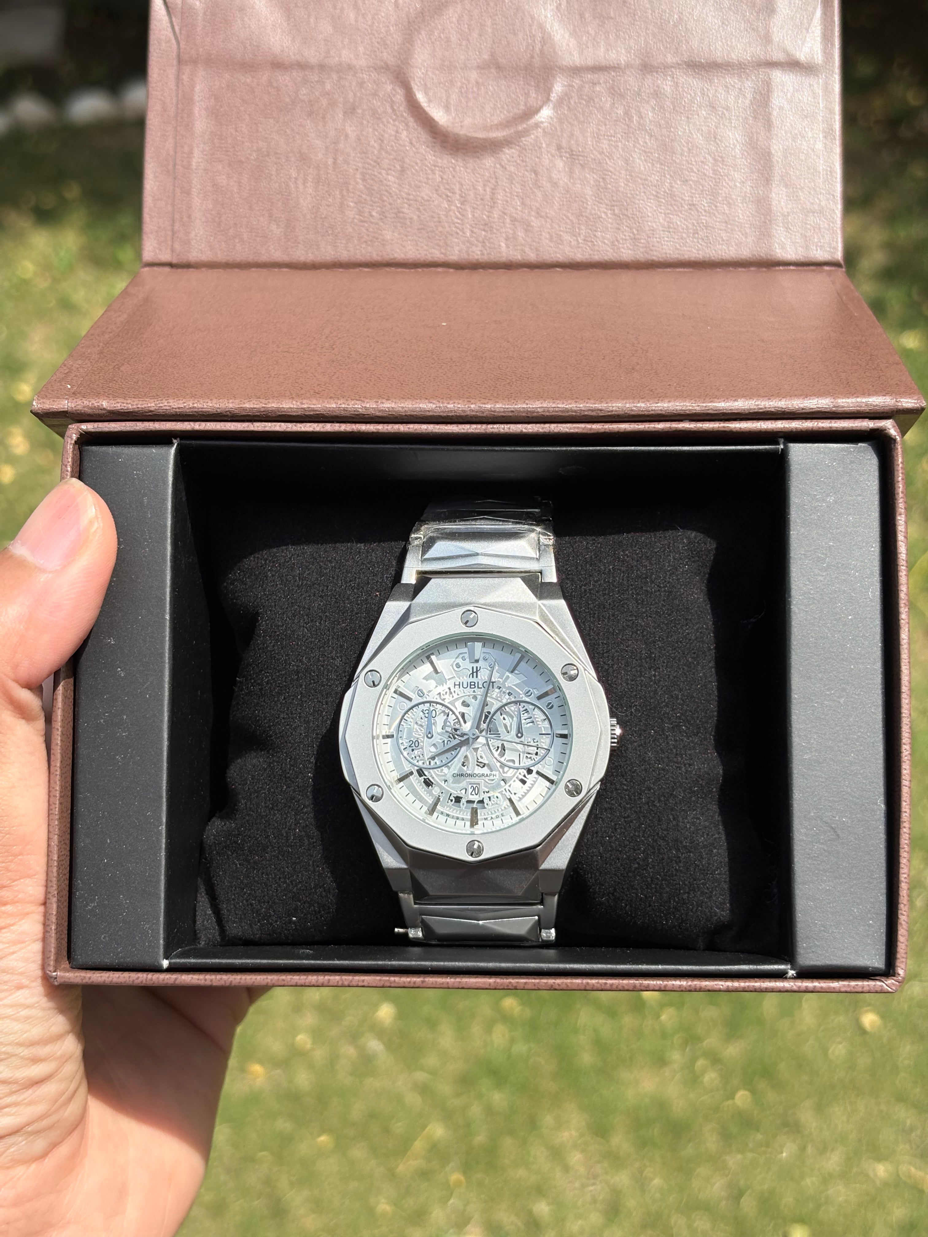 Hublot Steel Chain Two-Tone White Dial