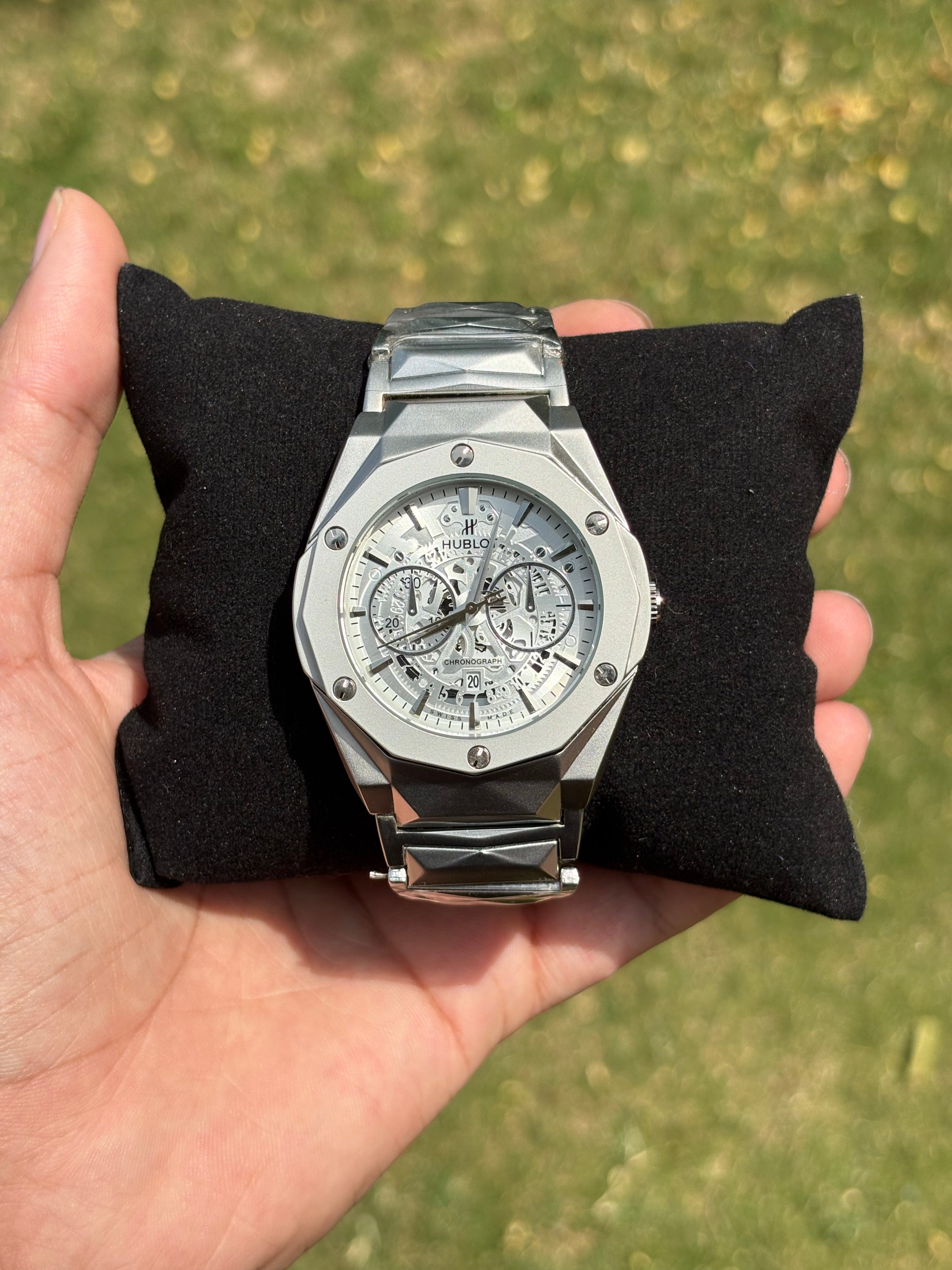 Hublot Steel Chain Two-Tone White Dial