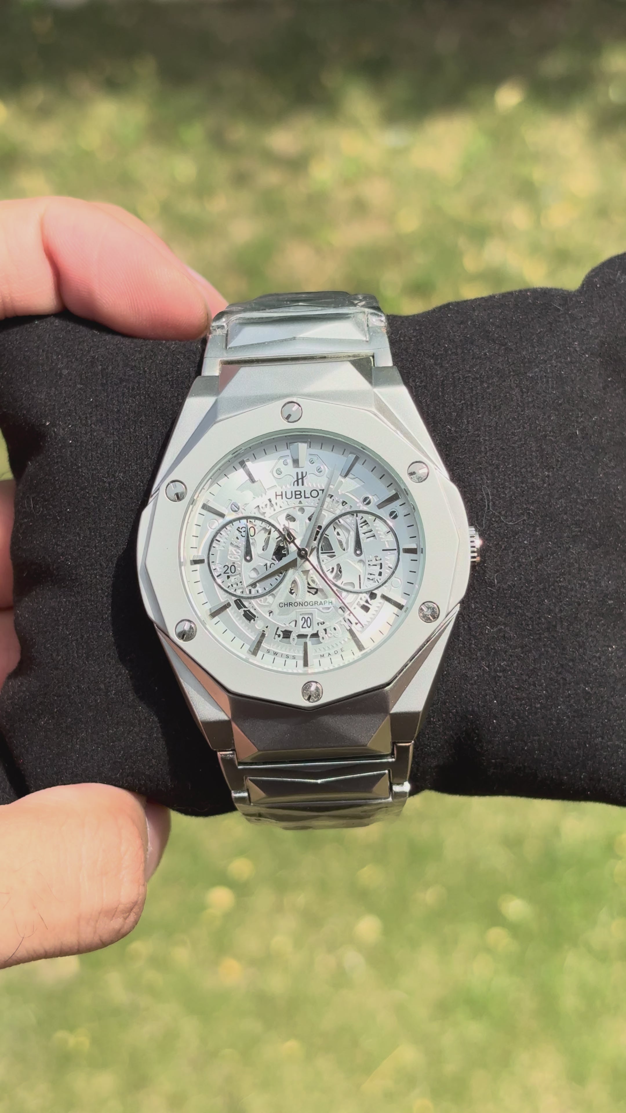 Hublot Steel Chain Two-Tone White Dial